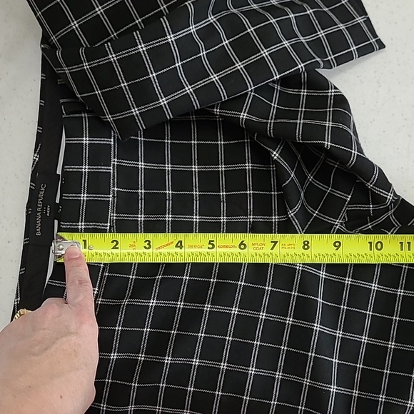 Banana Republic women's Avery black and white checkered pants size 4 - Picture 7 of 7